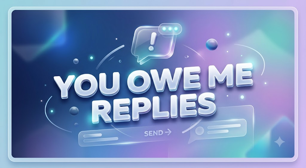 Clever You Owe Me Replies for Every Fun Situation Today